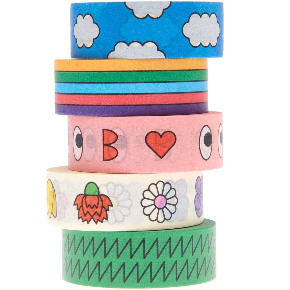 Washi Tape Set Kunterbunt Red Fries 