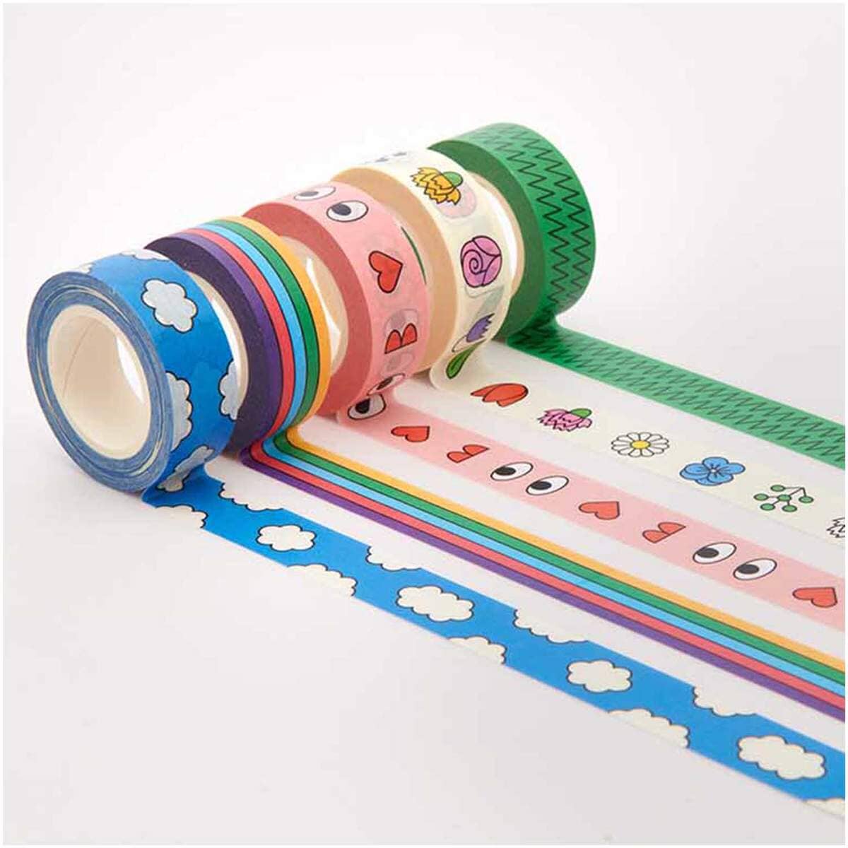 Washi Tape Set Kunterbunt Red Fries 